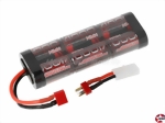 NiMH- Akkupack 6S1P 7,2V 4000 mAh, T-Stecker & Tamiya 134x48x25mm Robitronic SC4000T