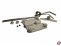 Lenkbares Bugfahrwerk Stahl vernickelt Achsen-� 4mm