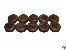 Juffern aus Holz dunkel 12mm
