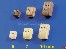 Dreifachblock aus Holz (3 Rillen)