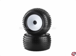 Räder-Satz weiss hinten Disc-Felgen Dazzler 1:10 Carson 105058