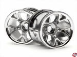 Felge D61xB50mm hinten chrom MT, NMT, Rush HPI-Racing H2197