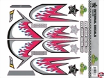 Aufkleber Hot Rod Flames rot Jamara 460010