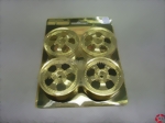 Felgen-Satz gold 24x52mm 12mm, Sechskant-Mitnehmer Hot Works Racing TM0603