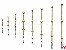Relingst�tzen Messing (2 Durchz�ge)