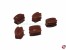 Klumpblock aus PVC 8mm (2 Rillen)