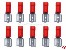 Flachsteckh�lsen Isoliert 0,8x6,3mm rot 0,5-1mm�