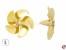 5-Blatt Schiffsschraube Form C Messing linkslauf