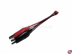 Lade-Adapterkabel Deans T-Plug-Buchse auf Kroko-Klemme Modellbau-Planet 700029