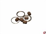 Klumpblock aus Holz dunkel 5mm mit Ring (1 Rille) Aeronaut 522135