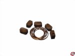 Klumpblock aus Holz dunkel 10mm mit Ring (1 Rille) Aeronaut 522140