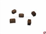Klumpblock aus Holz dunkel 7mm (2 Rillen) Aeronaut 522237