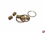 Klumpblock aus Holz hell 5mm mit Ring (2 Rillen) Aeronaut 522305