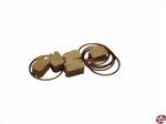 Klumpblock aus Holz hell 7mm mit Ring (2 Rillen) Aeronaut 522307