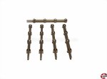 Relingstützen Messing (3 Durchzüge) 25mm Aeronaut 560325
