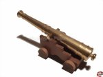 Geschützrohr Holz/Messing historisch 75mm mit Lafette Aeronaut 624875