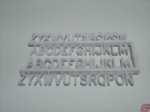 Alphabet A-Z aus PVC 8mm weiss Aeronaut 641500
