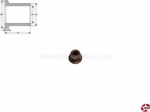 Bronze-Sinterlager 2mm mit Bund Aeronaut 782402
