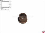 Bronze-Sinterlager 7mm mit Bund Aeronaut 782410