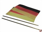 Flagge Deutschland aus Seide 40x60mm Aeronaut 798551