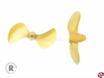 2-Blatt Schiffsschraube Form B Messing rechtslauf Aeronaut