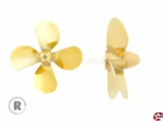 4-Blatt Schiffsschraube Form A Messing rechtslauf Aeronaut