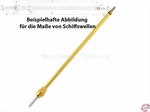 Schiffswelle M5/6mm mit Stevenrohr 290mm Aeronaut 715606
