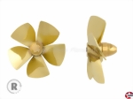 5-Blatt Schiffsschraube Form A2 Messing rechtslauf Aeronaut