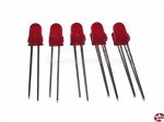 Leuchtdiode LED Standard 5mm 60° rot Reichelt LED 5MM ST RT