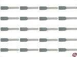 Aderendhülsen mit Kragen 0,75mm² grau Reichelt AEHI 0,75-100