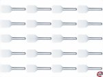Zwillings-Aderendhülsen mit Kragen für 2x0,5mm² weiss Reichelt AEHT 0,5-100