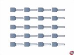 Zwillings-Aderendhülsen mit Kragen für 2x0,75mm² grau Reichelt AEHT 0,75-100