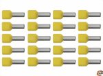 Zwillings-Aderendhülsen mit Kragen für 2x6mm² gelb Reichelt AEHT 6,0-101