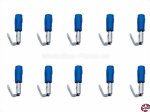 Flachsteckadapter Isoliert 0,8x6,3mm blau 1,5-2,5mm² Reichelt FSA-B-6,35