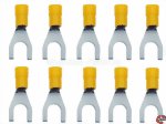 Quetschkabelschuhe Isoliert gelb Gabelform 4-6mm² M4 Reichelt GK-G-4