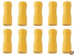 Flachsteckhülsen Vollisoliert 0,8x6,3mm gelb 4-6mm² Reichelt IFSH-G-6,35