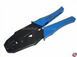 Crimpzange für Flachstecker 0,5-6mm² blau Reichelt CRIMPZANGE