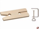 Laubsägetisch 170x65x11mm mit vernickelter Tischklemme Donau Elektronik M23-24