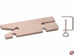 Laubsägetisch Profi 210x65x11mm mit vernickelter Tischklemme Donau Elektronik M23-30