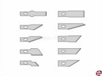 Ersatzklingen-Set für Designermesser Donau Elektronik MS10