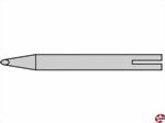 Lötspitze 2mm gerade Keilform für 12V Donau Elektronik B8-161