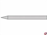 Lötspitze 4mm gerade Bleistiftform für 12V Donau Elektronik LS161