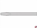 Lötspitze 4mm gerade Meißelform für 12V Donau Elektronik LS163