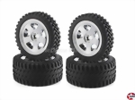 Räder-Satz chrome 5-Speichen All Terrain 1:10 Carson 900028