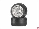 Räder-Satz Chrome 9-Speichen On-Road 1:10 Carson 900052
