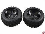Räder-Satz schwarz 6-Speichen FY10 1:10 Carson 900107