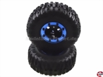 Räder-Satz schwarz/blau 5-Speichen X-Crawlee 1:10 Carson 900126