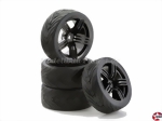 SC-Räder-Satz 6S Style W-Speichen schwarz 1:10 Carson 900543