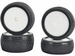 Räder-Satz weiss Disc-Felgen Super Grip Off-Road 1:10 Carson 500900135