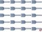 Zwillings-Aderendh�lsen mit Kragen f�r 2x4mm� grau